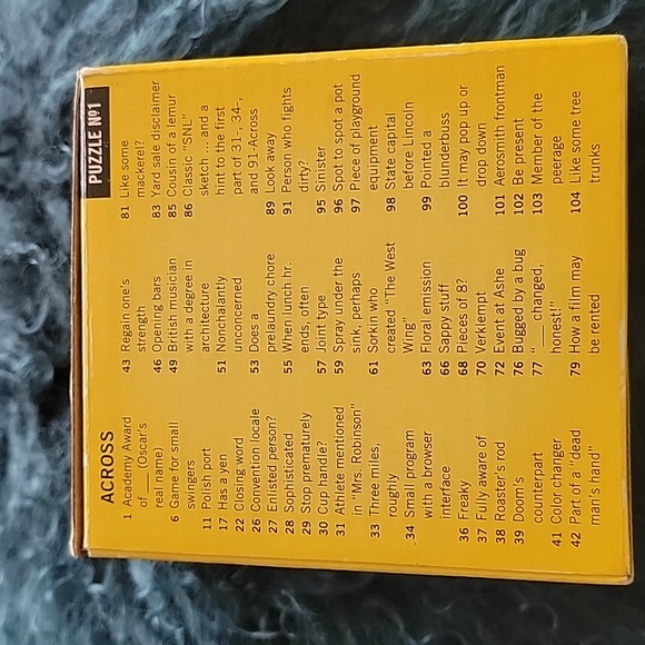 New Crossword Puzzle Mug By The U Employed Philosophers Guild - Picture 4 of 8